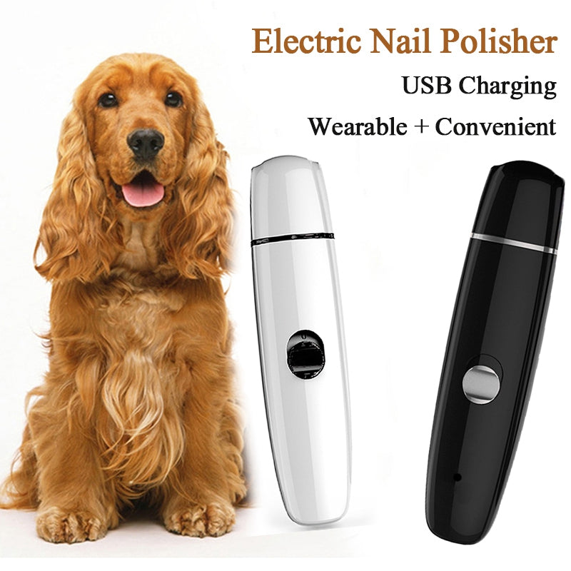 Dog Nail Grinder - Rechargeable Pet Nail Trimmer Gentle Painless Paws Trimm