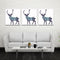 Miico Hand Painted Oil Paintings Simple Style-A Side Face Deer Wall Art For Home Decoration Painting