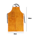 Full Cowhide Leather Welding Apron Bib Blacksmith Apron Protect from Welding Spatter