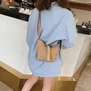 Women Straw Bag Woven Beach Handbag Crossbody Shoulder Bag Outdoor Travel