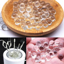 Clear Glass Sterilizer Beads Glass Balls Nail Sterilizer Decanter Cleaner Beads High Temperature Metal Disinfection Tool