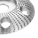 Drillpro 85mm Tungsten Carbide See Through Wood Shaping Disc Carving Disc with Hole 16mm Bore Sanding Grinder Wheel for 100 115 Angle Grinder
