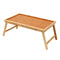Bamboo Wooden Table Bed Tray With Folding Legs Serving Breakfast Lap Tray