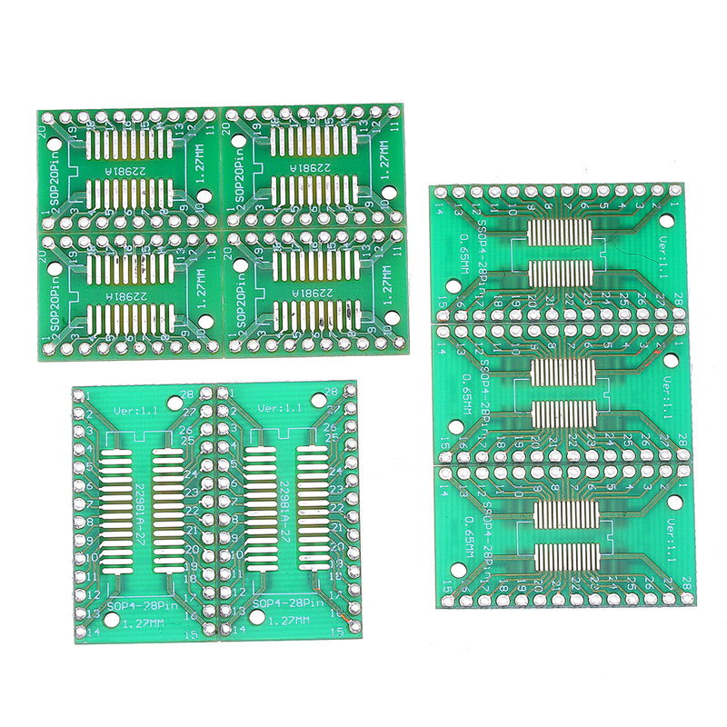 35Pcs 7 Values Each 5 PCB Board Kit SMD Turn To DIP SOP MSOP SSOP TSSOP SOT23