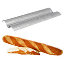 1Pcs Non-Stick Perforated Baguette Pan French Bread Mold Wave Loaf, 1 Pack