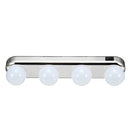 4 Bulbs LED Makeup Mirror Light Portable Suction Cups Batteries Powered Makeup Lamp