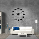 Game Controller Video Diy Giant Wall Clock Game Joysticks Stickers Gamer Wa G8A8