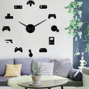 Game Controller Video Diy Giant Wall Clock Game Joysticks Stickers Gamer Wa G8A8