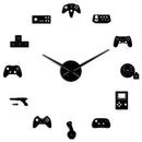 Game Controller Video Diy Giant Wall Clock Game Joysticks Stickers Gamer Wa G8A8