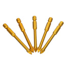 5pcs 6mm Hex Shank Spear Point Head Drill Bits Set Ceramic Porcelain Marble Glass Tile Drill Bits