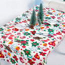 6Pcs Colorful Christmas Pvc Disposable Table Runner Printed Tablecloth Tabl P8S5