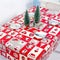 6Pcs Colorful Christmas Pvc Disposable Table Runner Printed Tablecloth Tabl P8S5