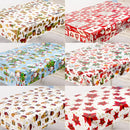 6Pcs Colorful Christmas Pvc Disposable Table Runner Printed Tablecloth Tabl P8S5