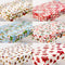 6Pcs Colorful Christmas Pvc Disposable Table Runner Printed Tablecloth Tabl P8S5