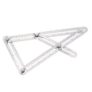 Drillpro Muiti-color Aluminum Template Ruler Multifunction Four Square Folding Ruler