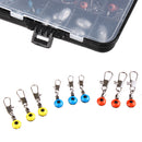 257Pcs Fishing Accessories Tackle Kits Jig Hooks Sinkers Swivels Ring Bearing Set