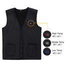 Electric Vest Heated Cloth Jacket USB Thermal Warm Heated Winter Body Warmer Ski