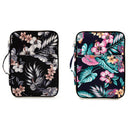 White Flower Folder Multifunction A4 Bag Storage Bag Portable Tablet File P