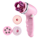 4-In-1 Electric Facial Cleansing Devices Cleaning Brush Pore Cleanser Facia