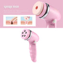 4-In-1 Electric Facial Cleansing Devices Cleaning Brush Pore Cleanser Facia