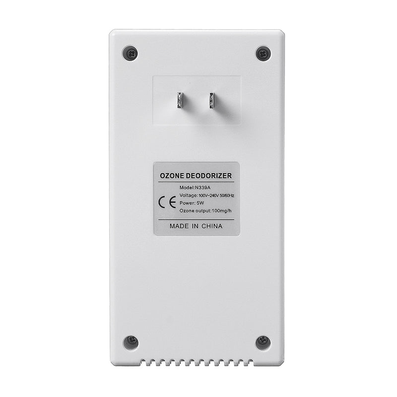 Plug-In Air Purifier Ozone Generator Sterilizer Industrial Grade Odor Remover 100mg/h With LED Display & Timing Function