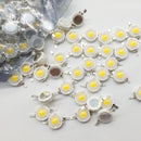 20Pcs High Power Led Diodes 1W Ultra Bright 3000K 100-120Lm Brightness Warm