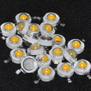 20Pcs High Power Led Diodes 1W Ultra Bright 3000K 100-120Lm Brightness Warm
