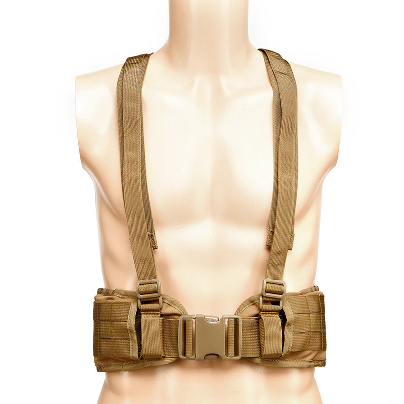 Tactical Molle Belt Adjustable Wearproof Waist Belt Camouflage Military Fan For Men Wowen Outdoor Camping Hunting Multi-use Girdle