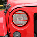 2Pcs Car Headlight Cover Protection Device Stainless Steel for Jeep Wrangle