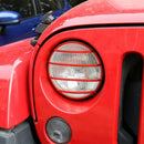 2Pcs Car Headlight Cover Protection Device Stainless Steel for Jeep Wrangle