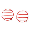 2Pcs Car Headlight Cover Protection Device Stainless Steel for Jeep Wrangle