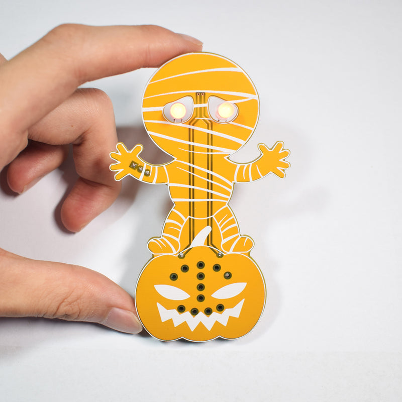 Geekcreit Halloween Horror Pumpkin Head Mummy Ghost Screaming DIY LED Flash Kit