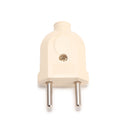 Loskii HA-17 EU Wire Plug Residential Round Pins Plug 10-Amp 250-Volt Two Pins Plug for DIY