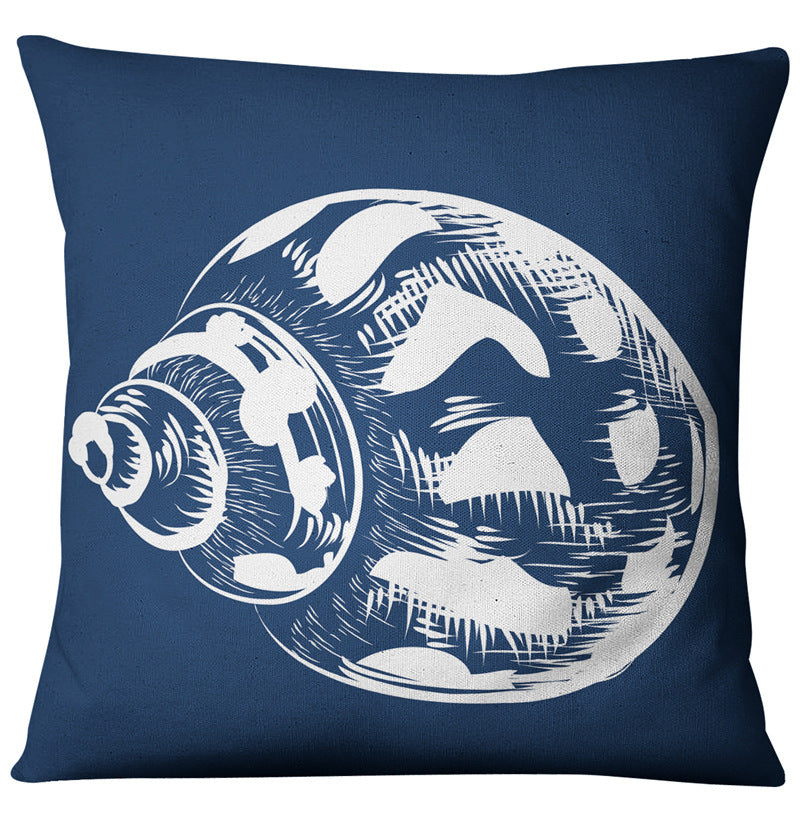 Compass American Ocean Style Linen Pillow Case Home Fabric Sofa Mediterranean Cushion Cover