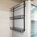 Refrigerator Hanging Rail Rack Storage Stand Kitchen Utensils Wall Mounted Tidy Hook