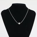 Atmospheric Simple 8mm Diamond Ball Venetian Chain Necklace