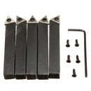 5pcs 3/8 Inch Shank TCMT1102 Lathe Carbide Inserts with Turning Tool