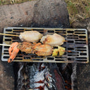 Titanium Charcoal Bbq Grill Barbecue Net Camping Outdoor Grill Net