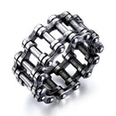 Personality Bicycle Chain Ring Motorcycle Chain Titanium  Steel  Ring