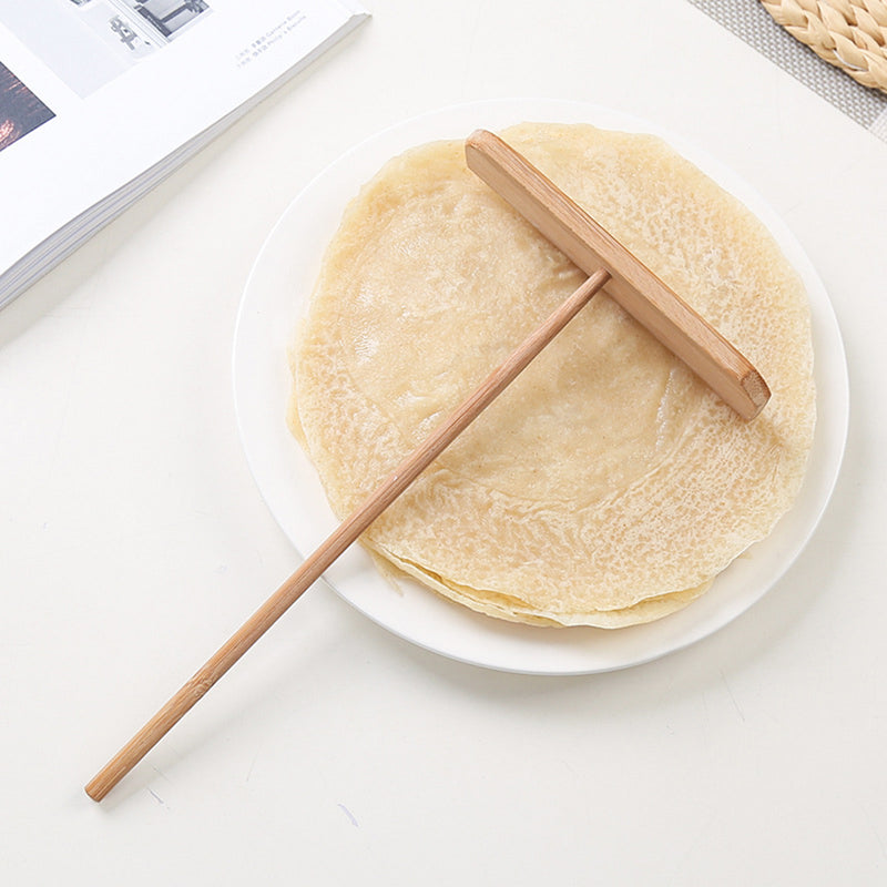 Specialty Crepe Maker Pancake Batter Wooden Spreader Stick Pancake Scraper Home Frying Pan Kitchen Tool DIY Restaurant Canteen Special Kitchen Supplies
