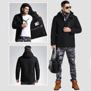 Man Woman Electronic USB Heated Jacket Intelligent Heating Hooded Work Motorcycle Skiing Riding Coat