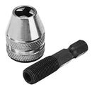 Drillpro 0.5-4mm Keyless Chuck 1/4 Inch Hex Shank Nickel Plating Drill Chuck Adapter
