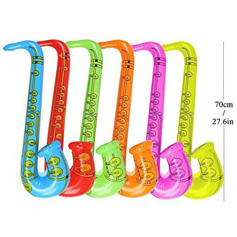 12Pcs Inflatable Guitar Saxophone Microphone Balloons Fun Musical Instrumen S7H8