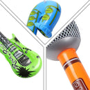 12Pcs Inflatable Guitar Saxophone Microphone Balloons Fun Musical Instrumen S7H8