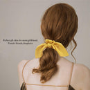 6 Pack Hair Elastics Scrunchies Chiffon Hair Scrunchies Hair Bow Chiffon PonO1V8