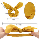 6 Pack Hair Elastics Scrunchies Chiffon Hair Scrunchies Hair Bow Chiffon PonO1V8