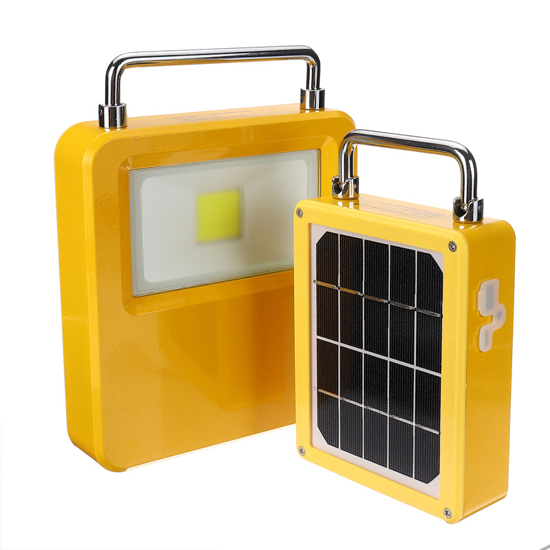 Rechargeable Solar LED COB Light Solar Power Bank USB Phone Battery Charger