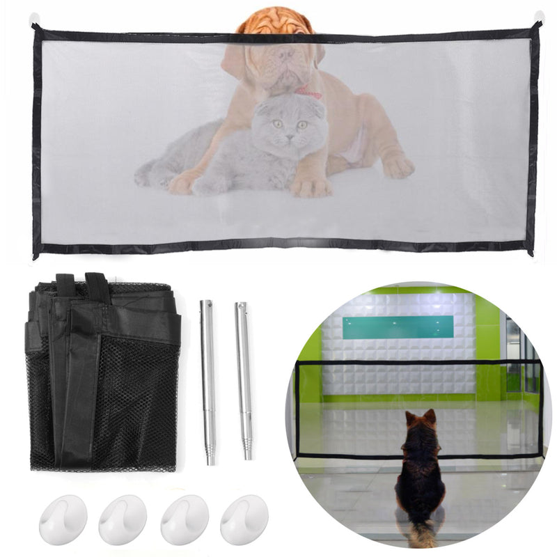 74x182cm Portable Car Magical Safety Gate Guard Fence Isolation Network for Pet Dog Puppy Cat