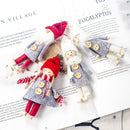 1 Set 4Pcs Christmas Tree Decorations Felt Cloth Ornaments Christmas Pendan