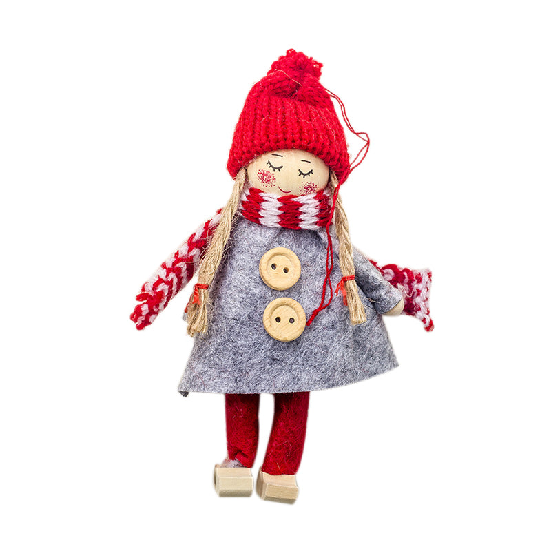 1 Set 4Pcs Christmas Tree Decorations Felt Cloth Ornaments Christmas Pendan